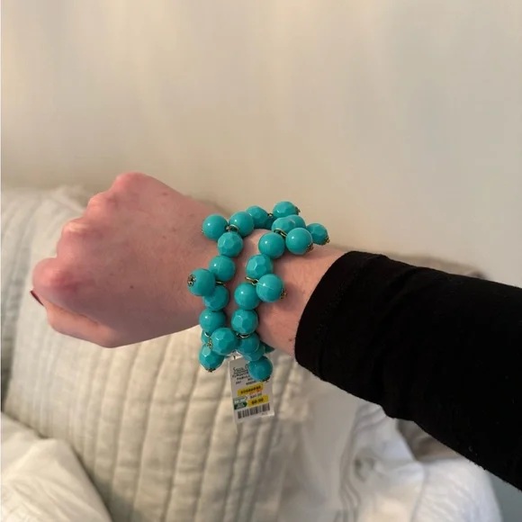 Turquoise Beaded Stretch Bracelet Set – NWT - Picture 5 of 6